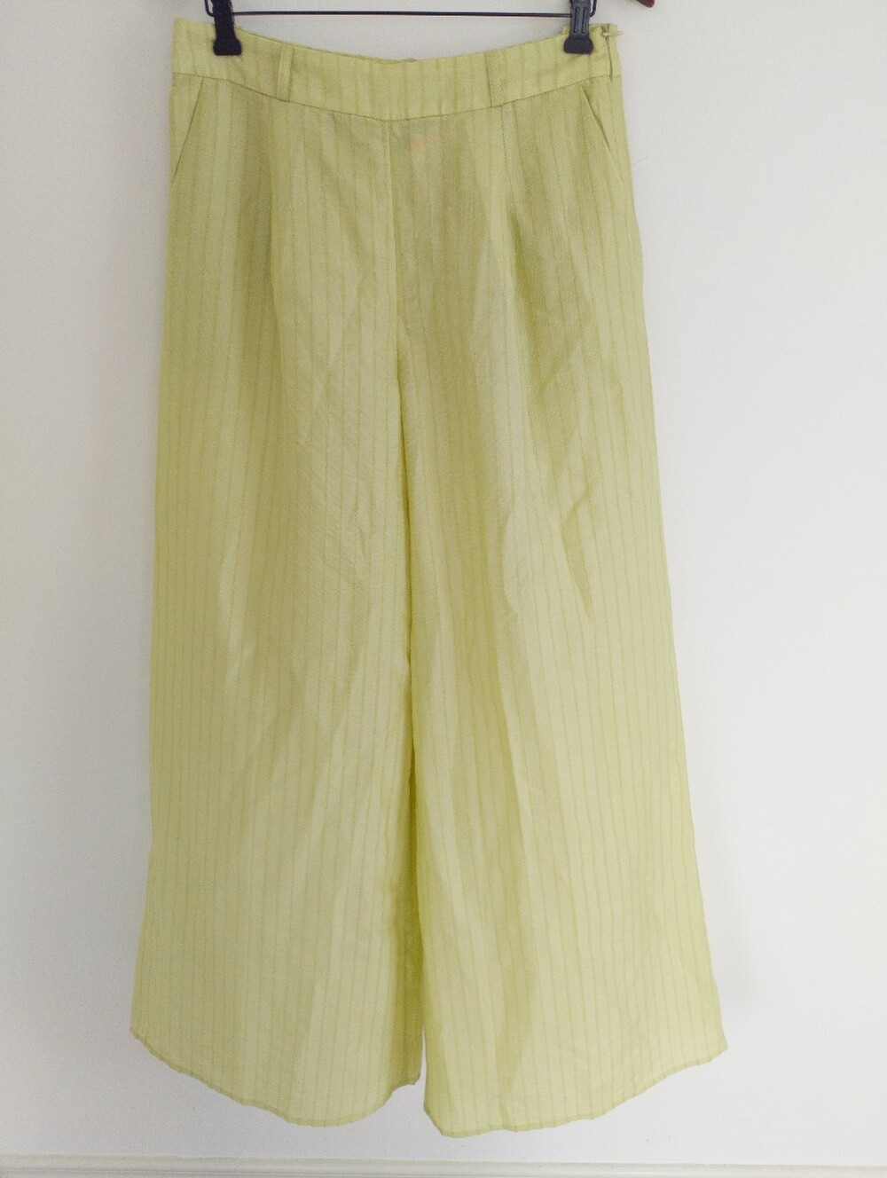 Jacquie The Label Wide Leg Pants Linen Blend Size Large